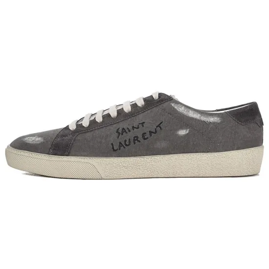 SAINT LAURENT SL/06 Stylish Skateboarding Shoes Men's Gray Vintage Version