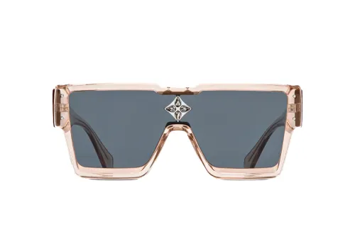 LOUIS VUITTON CYCLONE Irregular Shape Sunglasses Unisex Gold