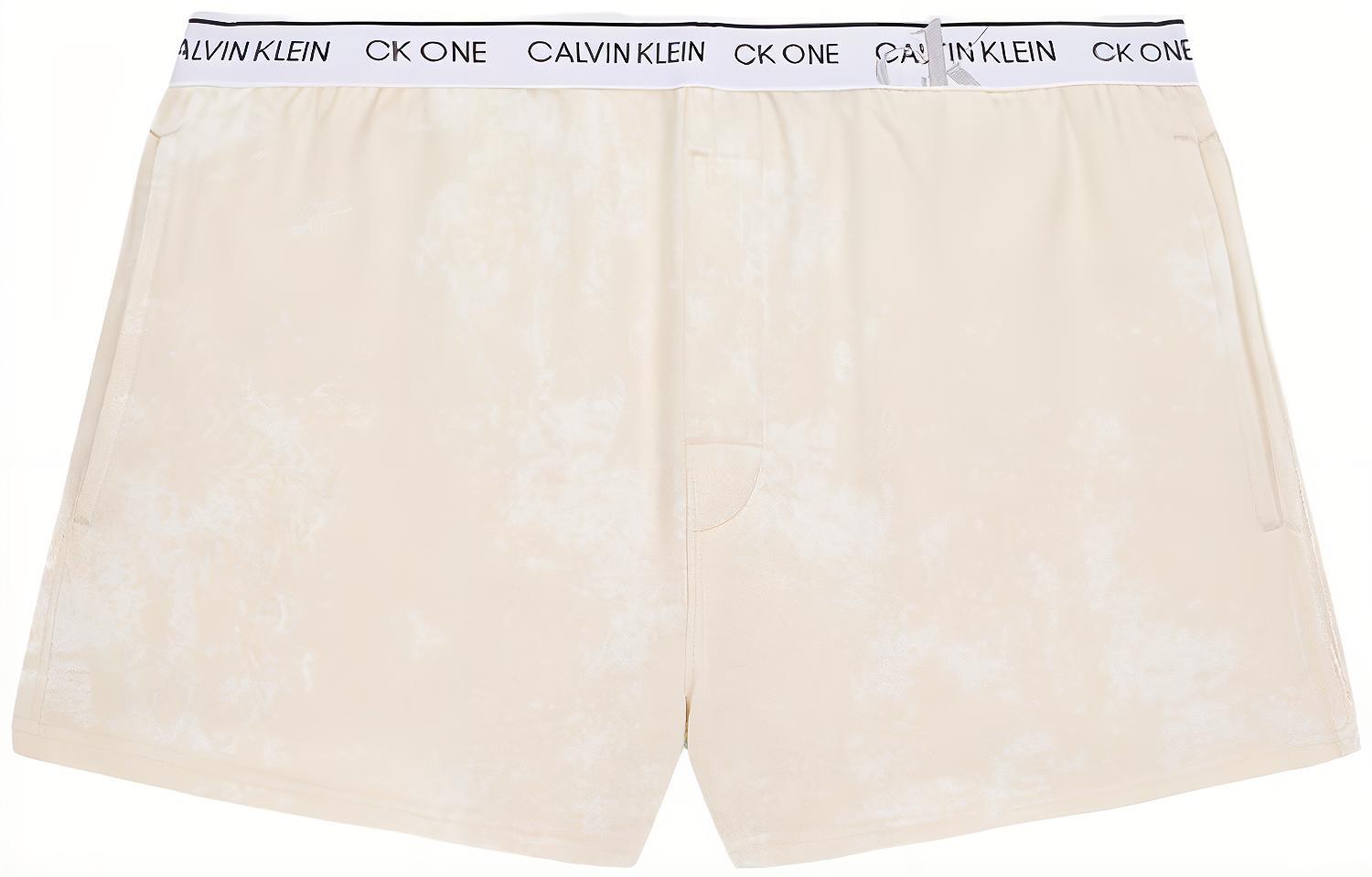 CK/Calvin Klein Letter Printed Calvin Klein Short Lined Leggings Women's Faded