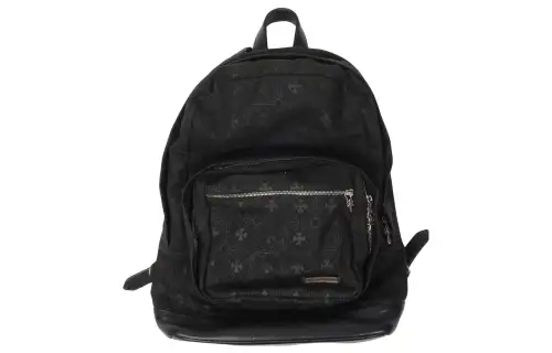 Chrome Hearts Cotton Backpack Unisex Black