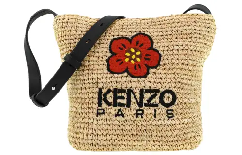 KENZO Logo Embroidered Shoulder Bag