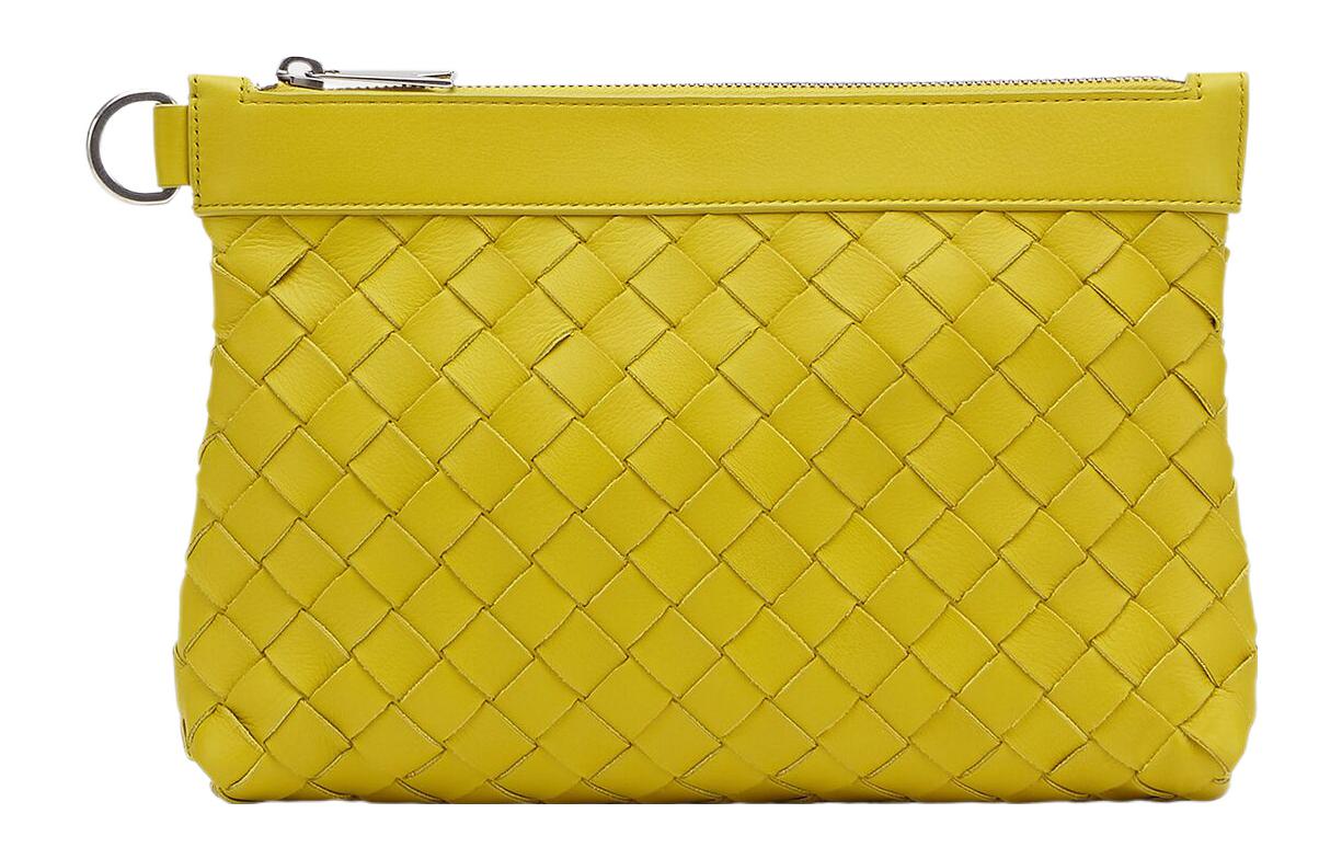 Мужской клатч Bottega Veneta Intrecciato (желтый)