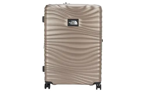 THE NORTH FACE Polycarbonate Suitcase Luggage 28 Inch Unisex Gold & Beige