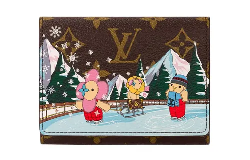 LOUIS VUITTON Monogram Canvas Wallet Regular Women's Brown