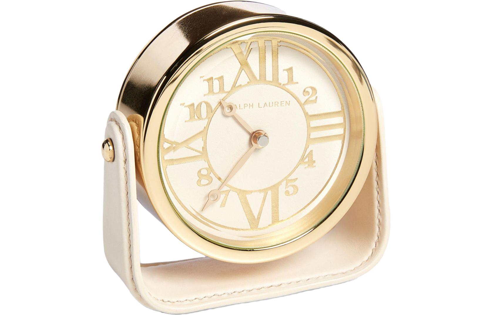 Ralph Lauren Ralph Lauren Simple and Exquisite Table Clock Desktop Ornaments Clock Ornaments Milky White