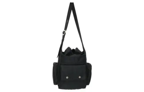 Chrome Hearts Nylon Shoulder Bag, Crossbody Bag Unisex Black