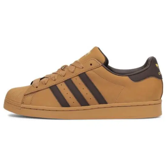Adidas Originals SUPERSTAR Slip Resistant Low Top Skateboard Shoes Unisex Brown