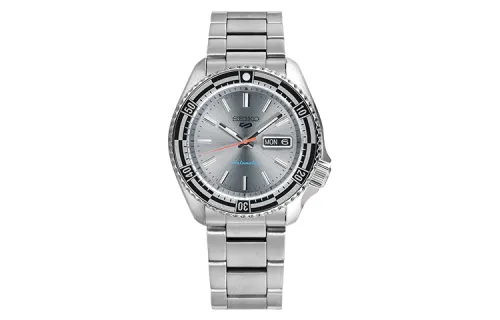 SEIKO 5 Sports Automatic Mechanical Movement Stainless Steel Strap Watch Men's Watches Silver Dial