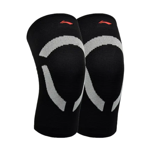 Li Ning, football basketball polyurethane yoga clothing for cycling for men and women, elastic protective case for elderly, knee pads, polyester, for middle age