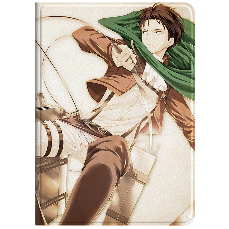 US 10 cents MSMF Attack on Titan Anti-scratch IPAD case, high-end folding stand model, suitable for iPad Pro 2022/2021/2020 version 12.9/11/10.9-inch full screen Apple tablet case
