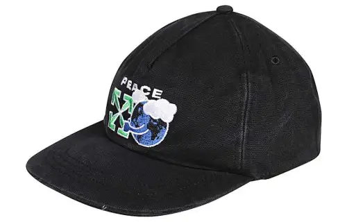 OFF WHITE Baseball Caps Unisex Black