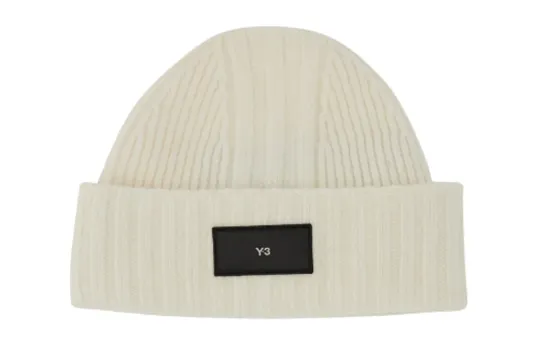 Y-3 Logo Patch Ribbed-Knit Beanie