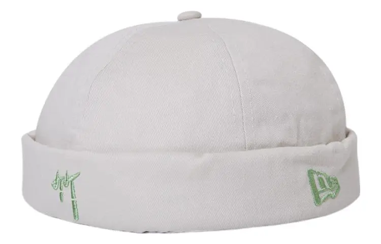 New Era Cotton Hats & Caps Unisex Ivory White