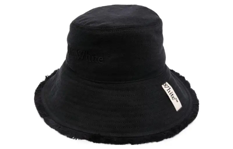 OFF WHITE Bucket Hats Unisex Black