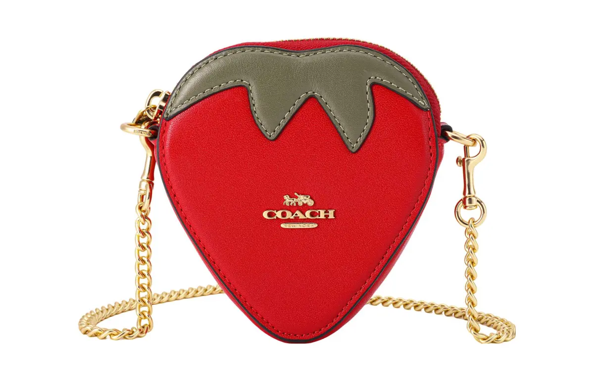 COACH Leather Shoulder Bag, Crossbody Bag, Wallet Regular Women's Red