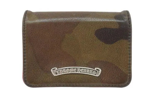 Chrome Hearts Leather Wallet Women's Camouflage