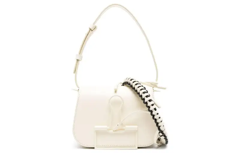OFF-WHITE Binder leather shoulder bag