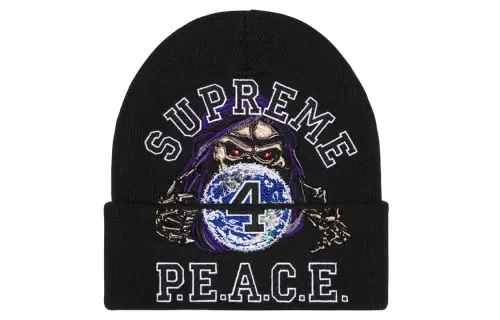 Supreme Peace Embroidered Beanie