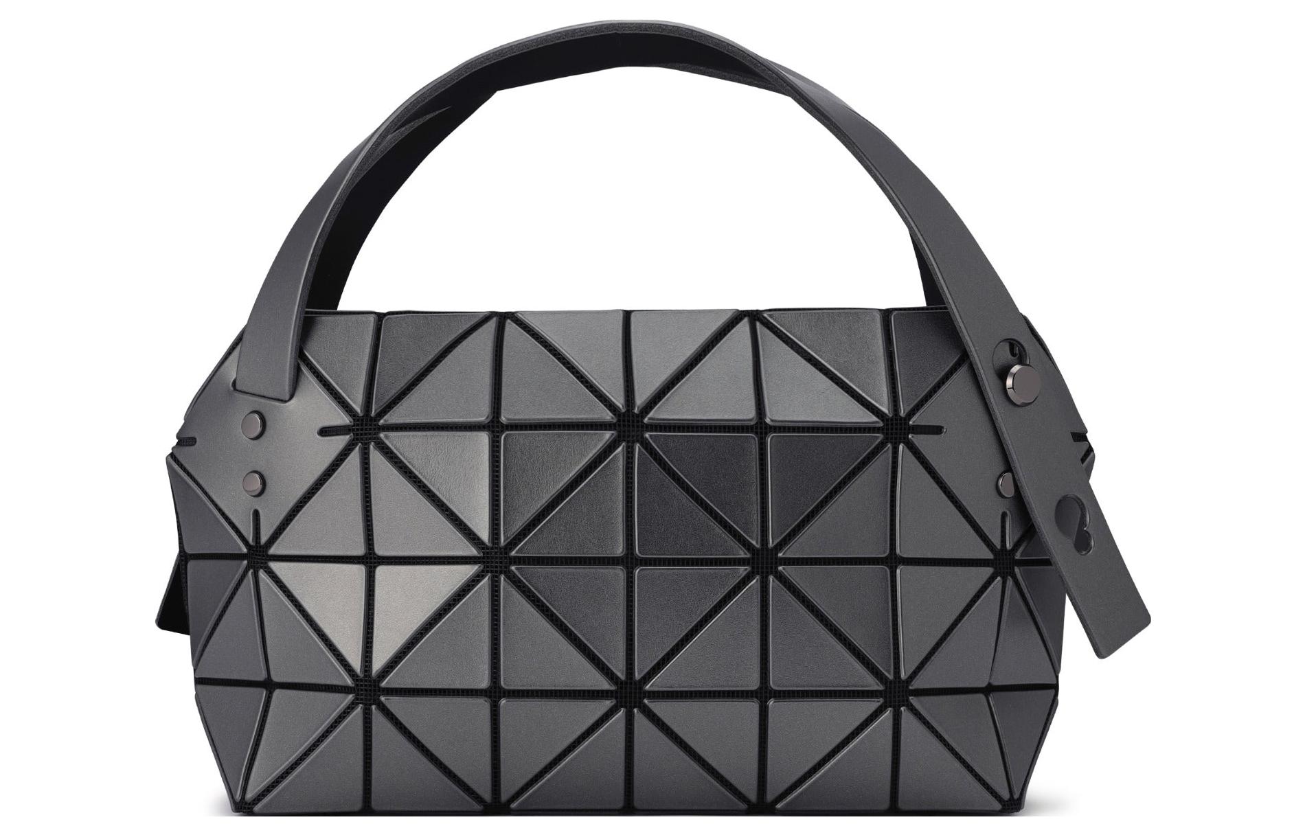 ISSEY MIYAKE Zip Closure Polyvinyl Chloride Resin One Shoulder Handbag Women's Bronze