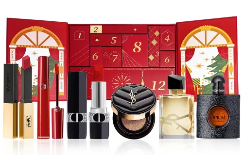 YSL, gift box, set, lipstick, perfume, soft heel, 2023, 12 pieces