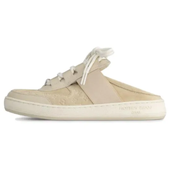 LOUIS VUITTON Lous Rubber Sole Wrap-toe Slippers Women's Umber