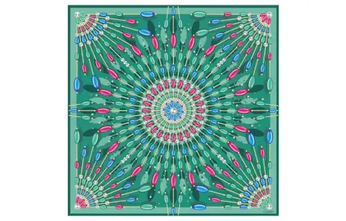 CARTIER Silk Scarves Women's Green