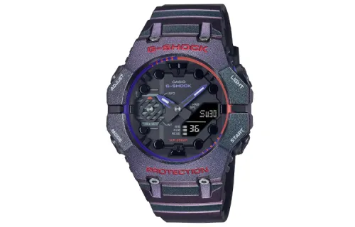 CASIO Men Liquid Crystal/Analog Dual Display Series Black Watch GA-B001AH-6AJF