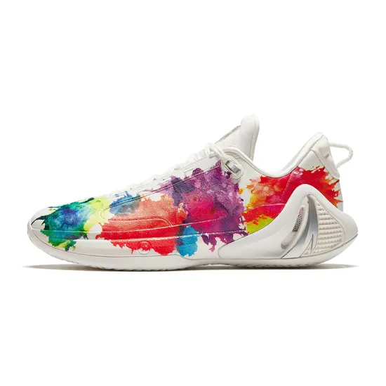 ANTA GH4 Basketball Shoes Men Low-Top White Silver