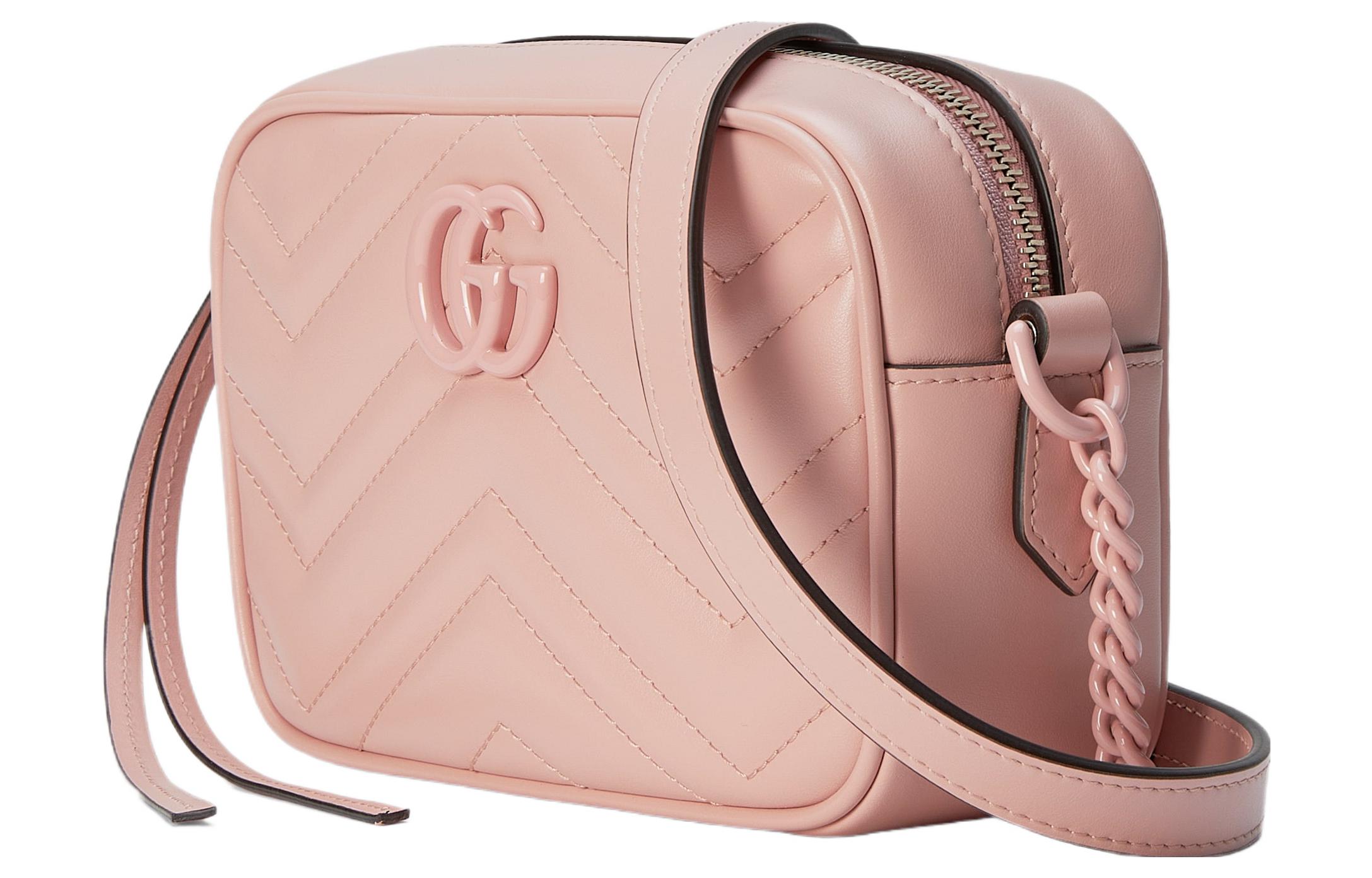 Женская сумка Gucci GG Marmont (розовый) — фото 2