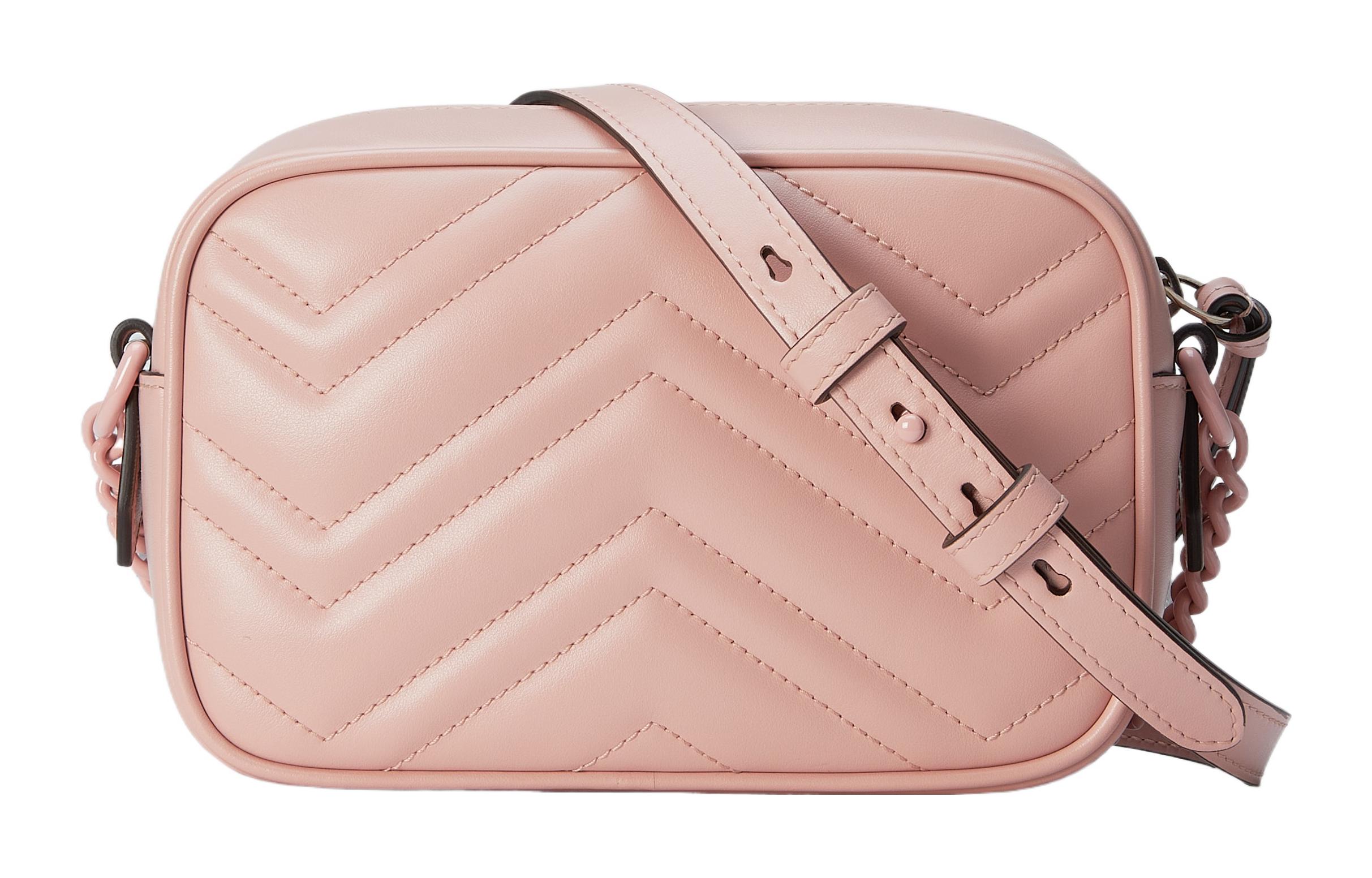 Женская сумка Gucci GG Marmont (розовый) — фото 4
