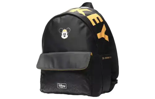Li Ning Disney, Collaboration Sports Life Collection Fashion Trend Fabric Backpack Unisex Black