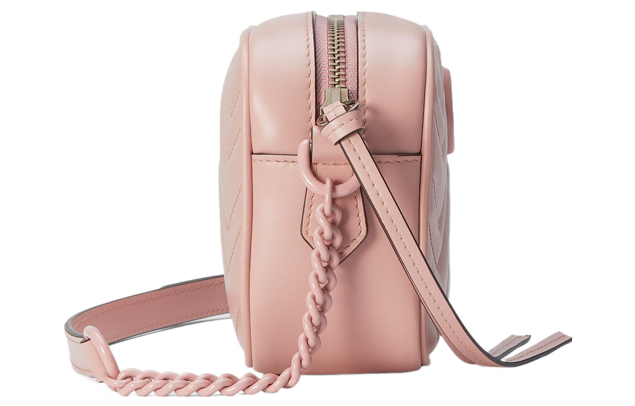 Женская сумка Gucci GG Marmont (розовый) — фото 3