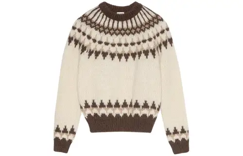 【Previous Season】fair isle-style knitted sweater