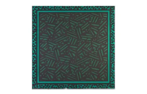 Burberry Modal Silk Knit Scarves Women's Green/Black