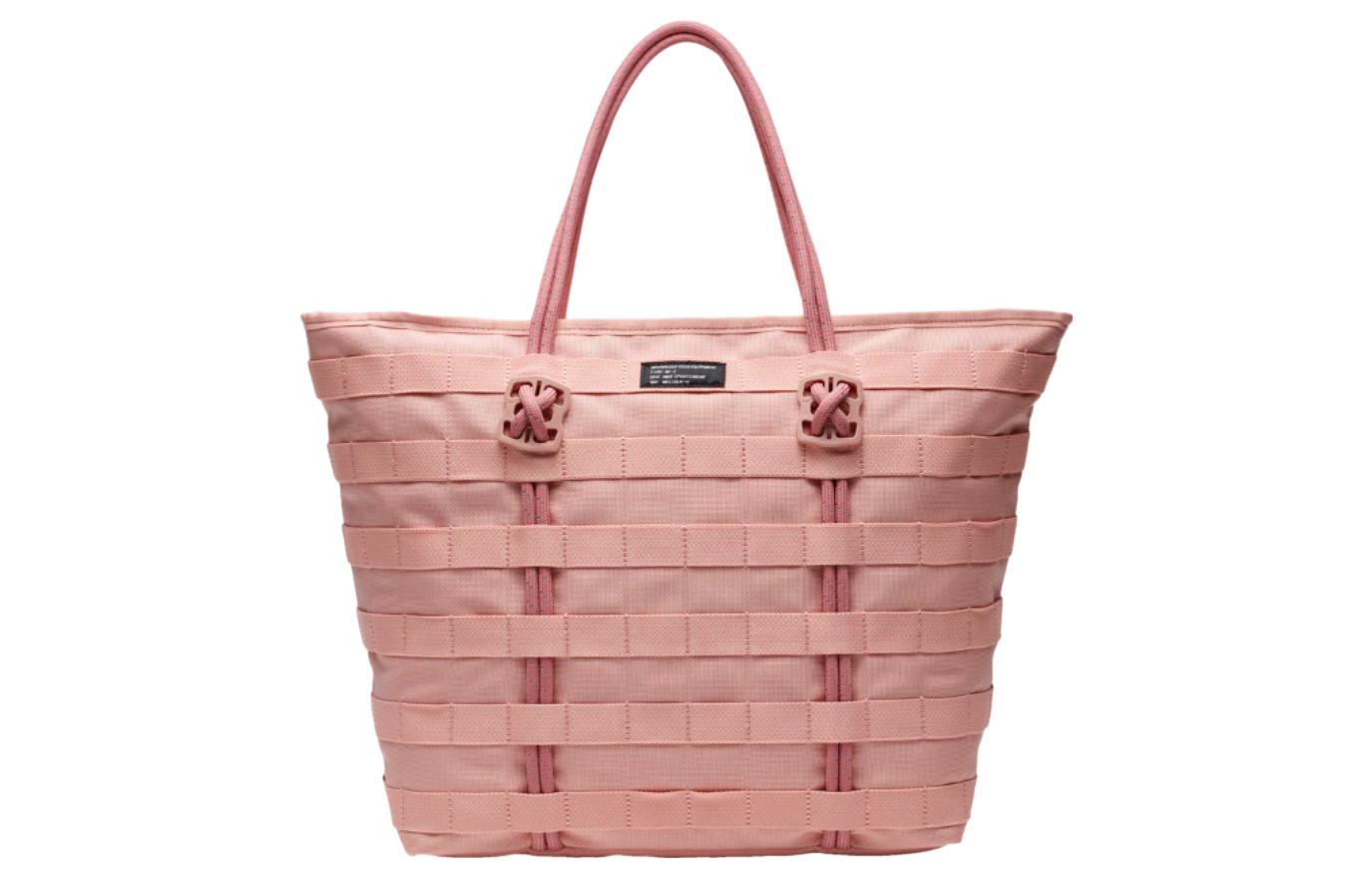 Nike Athleisure Polyester Tote Bag, Shopping Bag, Shoulder Bag, Handbag Regular Unisex Pink