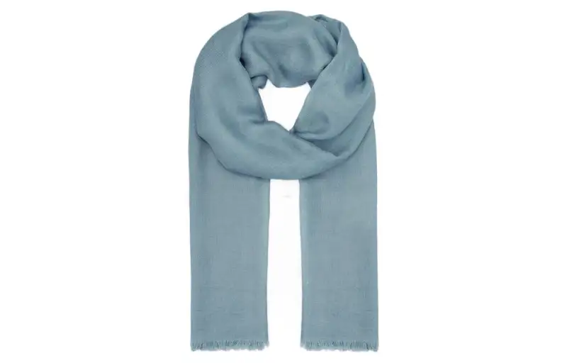 Loro Piana Knit Scarves Unisex Blue