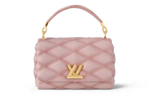 LOUIS VUITTON GO 14 Lambskin Shoulder Bag, Crossbody Bag, Handbag Medium Women's Rose Pink