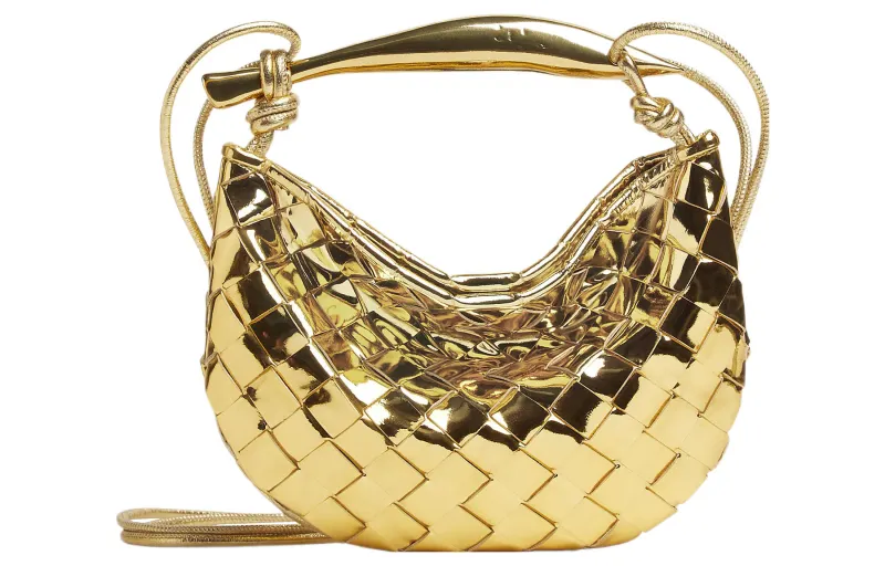 Bottega Veneta Mini Sardine Bag Gold