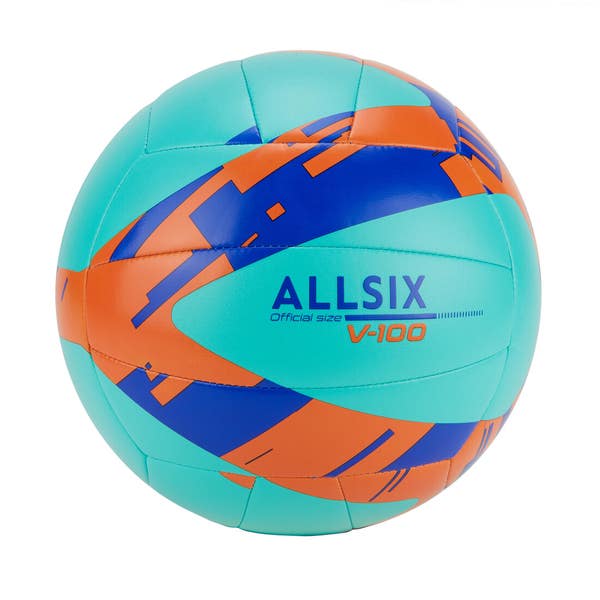 Decathlon DECATHLON EVA No. 5 Volleyball Beginner V100 Men and Women Same Style Blue Orange