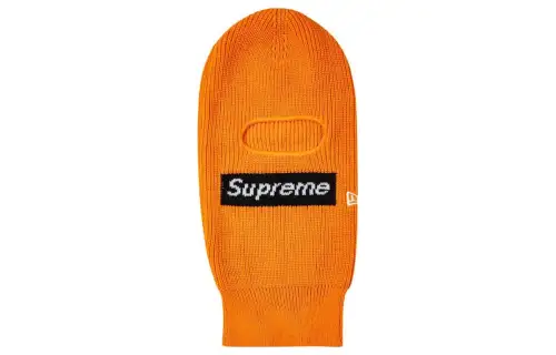 Supreme x New Era Acrylic Hats & Caps Unisex Orange