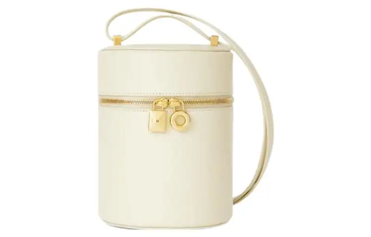 Loro Piana Suede Cow Leather Crossbody Bags Medium Women's White