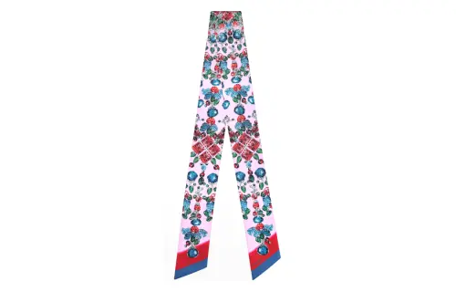 CARTIER Silk Scarves Women's Pink