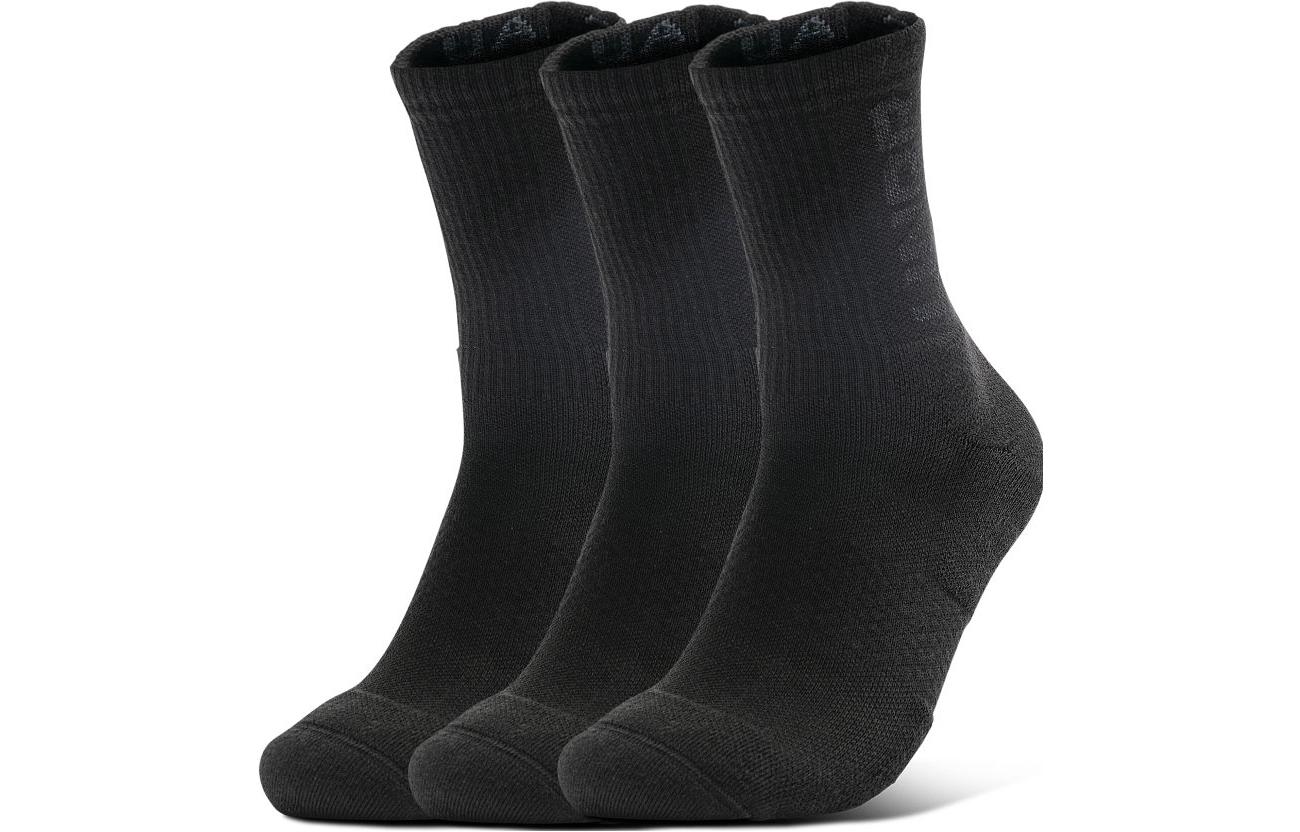 Under Armour Crew Socks Unisex 3 Pack Black