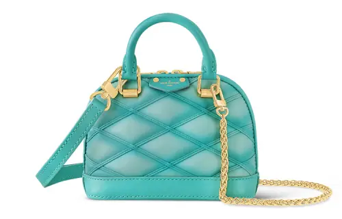 LOUIS VUITTON Lambskin One Shoulder Crossbody Handheld Travel Bag Extra Mini Women's Light Blue