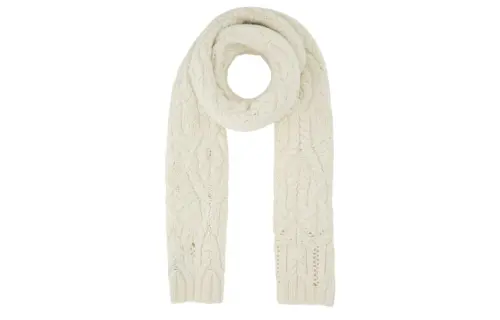Loro Piana Knit Scarves Unisex White