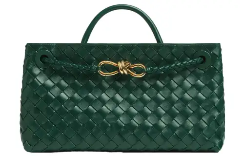 Bottega Veneta Andiamo Sheepskin Shoulder Bag, Crossbody Bag, Handbag Small Women's Emerald