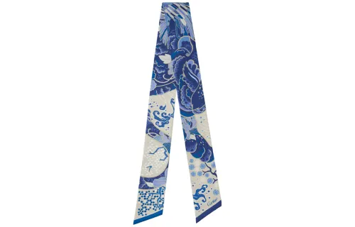 CARTIER Silk Scarves Women's Blue