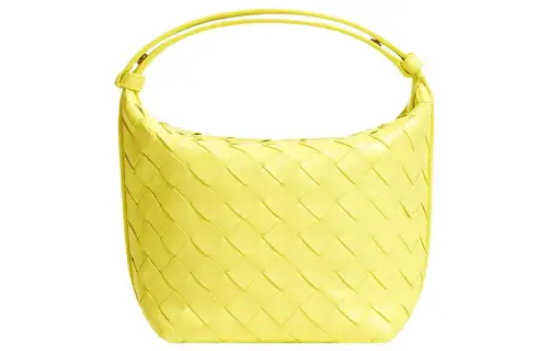 Bottega Veneta Cow Leather Handbag, Shoulder Bag Extra Mini Women's Jelly Yellow