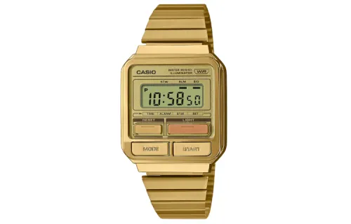 CASIO Men VINTAGE Series Gold Watch A120WEG-9A