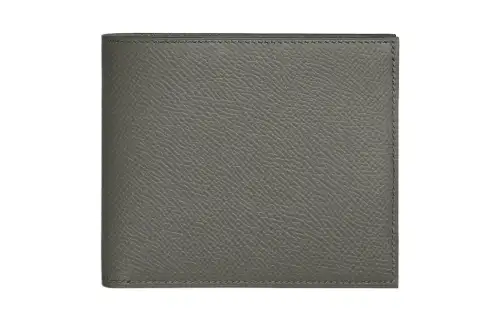 HERMES MC2 Epsom Calfskin Wallet Unisex 0L Grismeyer Rain Cloud Gray